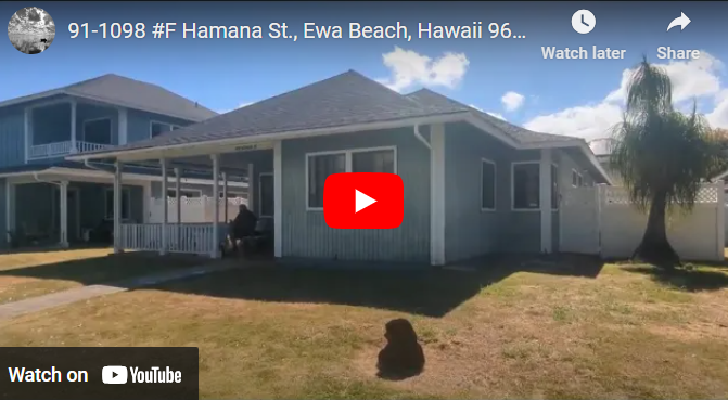 91-1098 #F Hamana Street, Ewa Beach, Hawaii 96706