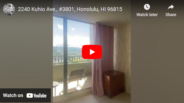 2240 Kuhio Ave., #3801, Honolulu, Hawaii 96815