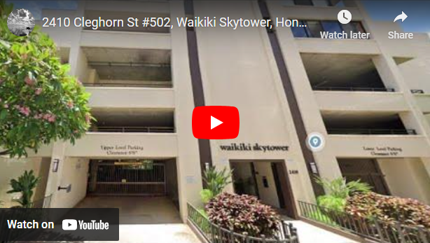 2410 Cleghorn St #502, Waikiki Skytower, Honolulu, HI 96815